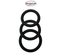 Set 3 Cockrings en silicone Anneau pénis - MALESATION