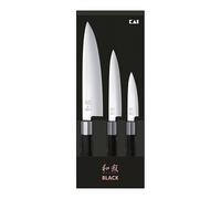 Set 3 couteaux 10 cm,15 cm, 20 cm Wasabi Black Kai