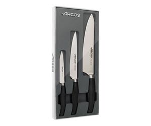 Set 3 couteaux Clara coloris noir Arcos