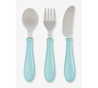 Set 3 couverts d'apprentissage inox airy green TU