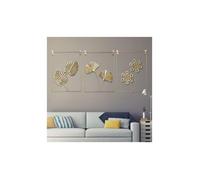 Set 3 Décorations Murales Dorées 30x40cm Moderne