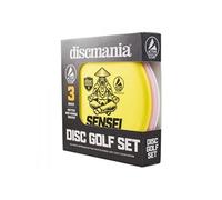 Discmania Active 3-Disc Soft Set Golf Unisex-Adult, Blanc, Jaune, Rose, One Size, Taille Unique