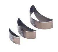 Set 3 Emporte - pièces en Acier Alliage, Forme Lune Courbée, 3 Tailles - Découpe Précise pour Cuir, Tissu et Pâte Polymère, Idéal Artisanat et Bijoux DIY