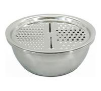 Set 3 en 1 Bol à Mixer, Râpe et Passoire 26 cm Fackelmann Gris