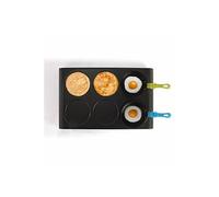 Set 3 en 1 mini woks, crêpière et grill + 6 woks + 6 spatules + louche - 6 personnes - Livoo DOM200