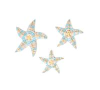 SET 3 ESTRELLAS MADERA RAYAS