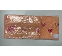 Set 3 PAÑOS DE COCINA BORDADOS modelo CORAZONES