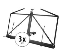 Set 3 pcs Pupitre de Table Musique Musicien Pliable Support Base Metal + Housse