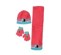 Set 3 pièces Bonnet + écharpe + gants Vaiana (Rose)