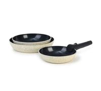 Set de 3 poêles vert amovible 20/24/28cm - "Jade" Laguiole Cuisson