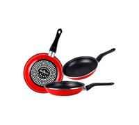Set 3 Poêles à frire 18-20-24cm, Induction,Deux Couches Antiadhésif sans PFOA, Magefesa, Praga, , Rouge Rouge G