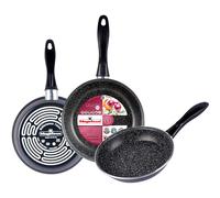 Magefesa Poêles à frire K2 Gransasso – Induction, sans PFOA – Lot 3 (18/20/24 cm)