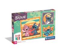 Clementoni – Puzzle enfant Disney Stitch 3 x 48 pièces – Fabriqué en Italie 25062