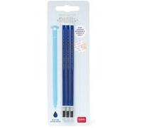 Set 3 recharges stylo effaçable Bleu Bleu
