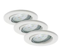 Set 3 Spots Encastrable LED BRILONER GU10 3W 250lm Blanc
