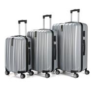 Set 3 valises 36-67-98 litres ABS avec 4 roulettes Argenté Royalty Line RLLTS187