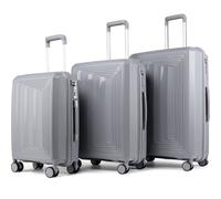 Set 3 valises 36-67-98 litres ABS avec 4 roulettes Argenté Royalty Line RLLTS18747-SIL