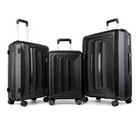 Set 3 valises 36-67-98 litres ABS avec 4 roulettes Noir Royalty Line RLLTS18747-BLK