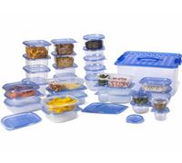 Set 38 Rangements pour Nourriture De Plastique avec Couvercle Récipient Frigo