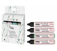 Set 3d Pluster & Linerpen Kreul 29 Ml Craie 4 Couleurs, Ck 49831