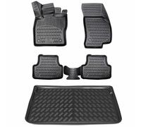 ELMASLINE Lot de Tapis en Caoutchouc 3D et bac de Coffre pour Dacia Duster 3 à partir de 2024 TCE 130 Mild-Hybride (2024-2026) Plancher de Chargement supérieur (réglable) | | Tapis de Voiture