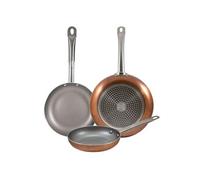 San Ignacio Optimum Plus Lot de 3 poêles en aluminium pressé, convient pour induction, 18, 22, 26 cm