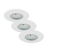 Set 3Spot LED Encastrable BRILONER Mod 5W Ip44 Clii Blanc