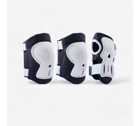 Set 3x2 protections roller trottinette skate enfant PLAY Bleu