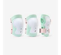 Set 3x2 protections roller trottinette skate enfant PLAY Menthe