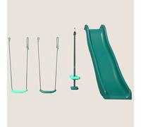 Set 4 agrès avec face à face et toboggan