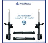 Set 4 Amortisseurs Avant+Arrière pour Renault Kangoo/Grand Kangoo 08- >