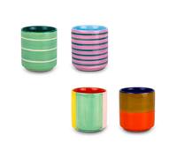 Set 4 Bicchierini Da Caffè 200ml Multicolor