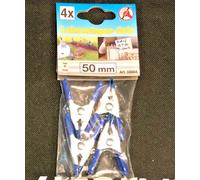 Set 4 Bornes Pinces Ressorts 50 MM Pour Fixer Hobby Garage Bureau BGS59804