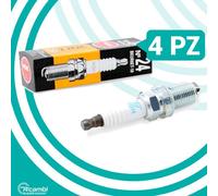 Set 4 Bougies Allumage NGK BKUR6ET-10 V-LINE 3045 Pour Moteurs Audi Mercedes VW