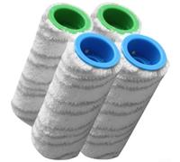 Set 4 Brosses Rouleaux Microfibre Compatible pour karcher FC Series | Microfibre douce, lavable et réutilisable, compatible pour fc3/FC5/FC7/FC3D, nettoyage rayures, absorption rapide