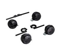 Set : 4 clignotants ronds en noir avec verre gris fumé complet incl. Clignotants - Pour Simson S50, S51, S70
