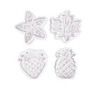 Set 4 Coupeur À Éjection Fruits Tutti Fruits " Eva Décoration Gâteaux "