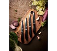 Set 4 couteaux à steak lame noire Essentiels Pradel Excellence