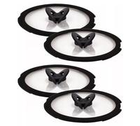 SET 4 COUVERCLES EN VERRE TEFAL INGENIO DIAMETRES 22, 24, 26, 28 CM, COUVERCLE