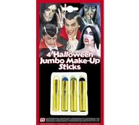 Set 4 Crayons Maquillage Halloween 21 Ml Taille Unique Vert