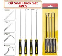 Set 4 Crochets Longues Acier Outil Joint pour spi Set 4 Crochets(Silver) | Acier trempé , plastique antidérapante, idéal pour joints pour spi, résistance pour usure intense