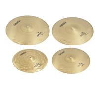Set 4 Cymbales Silencieuces Mute - 14" 16" 18" 20" - Finition Brass