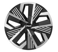 Set 4 enjoliveurs universel Blade Runner Noir/argent en ABS - 16''