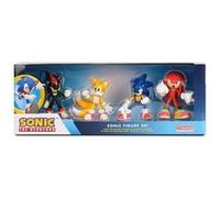 Set 4 figurines Sonic avec Sonic Shadow Knuckles Tails Multicolore G