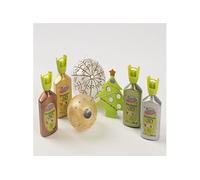 Set 4 flacons 100 ml 3D - métallique - Diam's