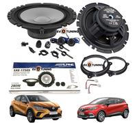 Set 4 Haut Parleur Haut-Parleurs alpine Avant pour Renault Captur I à Partir De