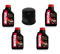 Set 4 Litres Huile Motul 7100 10W 40 10W40 Et Filtre à Hiflo H Onde Transalp 700