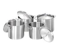 Set 4 Marmites Inox avec Couvercles - Induction - Bartscher