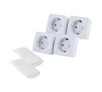 Set 4 Mini-Prises on/Off + 2 télécommande 4 canaux (SCH - Type F)