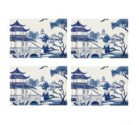 Set 4 Napperons pour coton pour lin 30x45cm Résistant Chaleur(C) | pour coton pour lin , rÃ©sistant chaleur, taille 30x45cm, pour idÃ©al thÃ© et cafÃ©, pour facile entretien